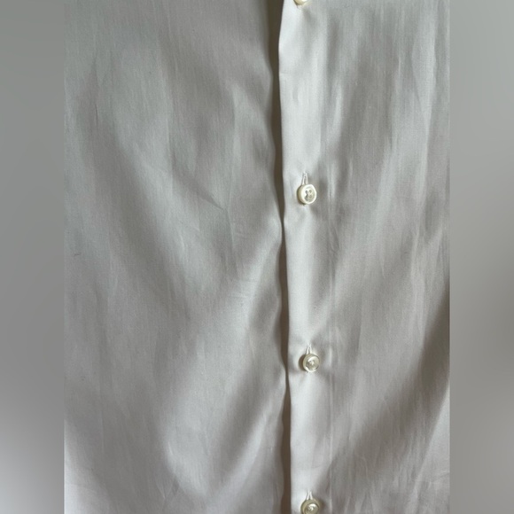 Hugo Boss Classic White Men's button up Shirt - 15.7 US - Picture 8 of 10